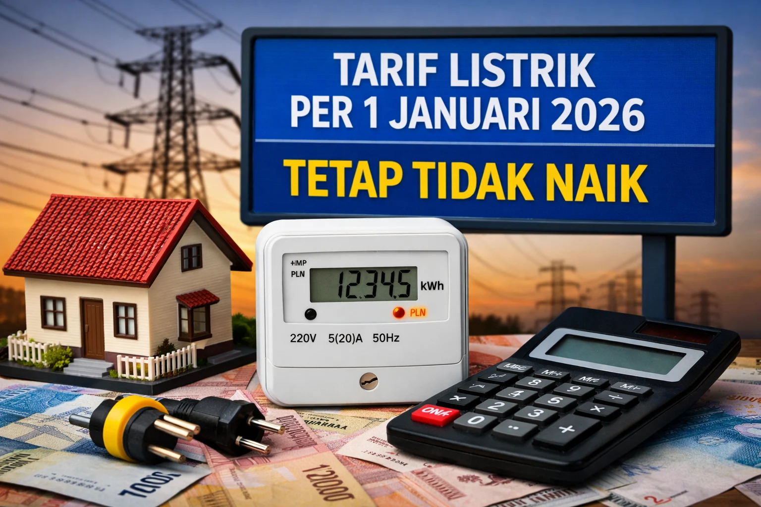 Tarif Listrik 2026 Tetap Stabil: Pemerintah Jaga Daya Beli & Industri Nasional