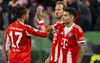 Trisula Bayern Munchen Menggila di Eropa! Luis Diaz, Michael Olise, dan Harry Kane Catat 100 Gol Musim Ini