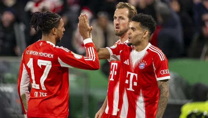Trisula Bayern Munchen Menggila di Eropa! Luis Diaz, Michael Olise, dan Harry Kane Catat 100 Gol Musim Ini