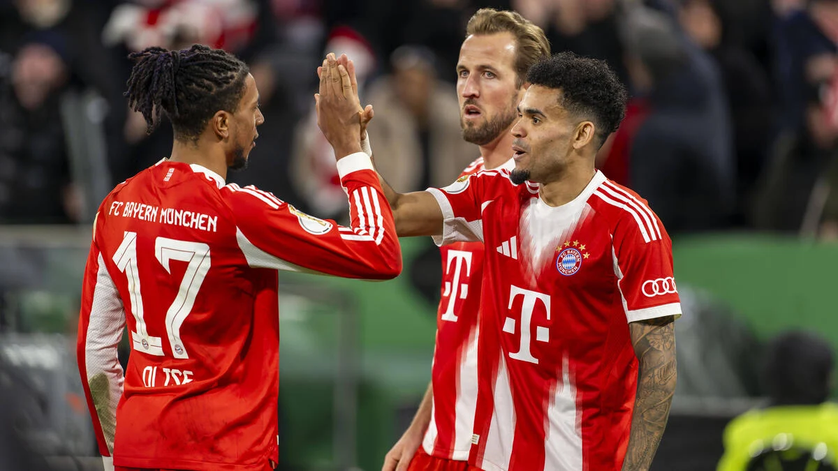 Trisula Bayern Munchen Menggila di Eropa! Luis Diaz, Michael Olise, dan Harry Kane Catat 100 Gol Musim Ini