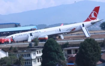 Turkish Airlines A330 Mengalami Kebakaran Roda Pendaratan di Kathmandu, Nepal