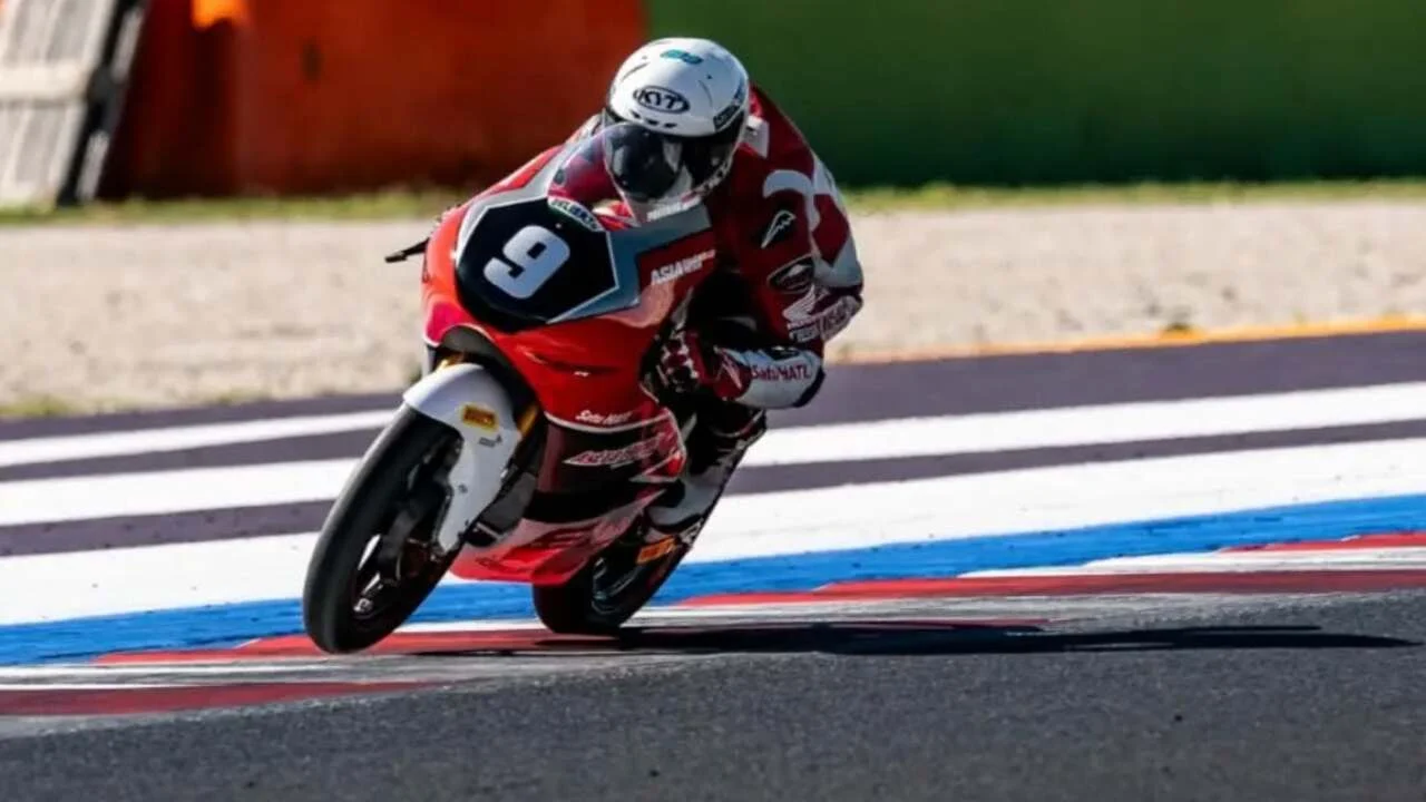 Veda Ega Pratama Cetak Rekor Top Speed 222,2 km/jam dan Finis P6 di Moto3 Jerez, Spanyol