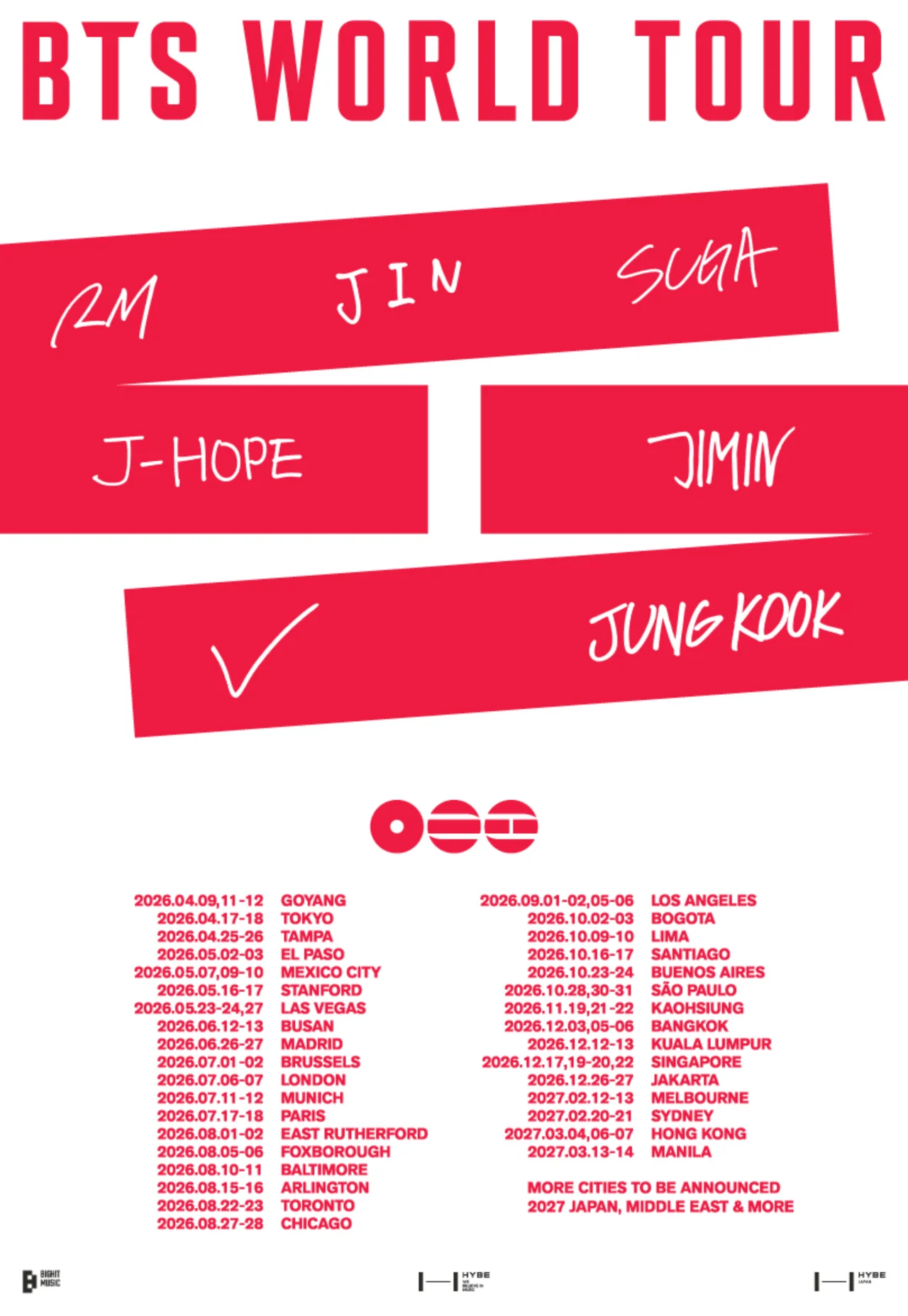 BTS ARIRANG World Tour Meluas: Tambah Konser di Jakarta dan Bulacan