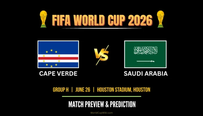 Cape Verde Berjuang Melawan Saudi Arabia di Piala Dunia 2026
