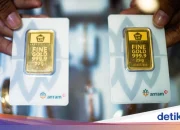 Harga Emas Antam Turun Rp10 Ribu, Cek Harga Emas Terbaru di Antam dan Pegadaian