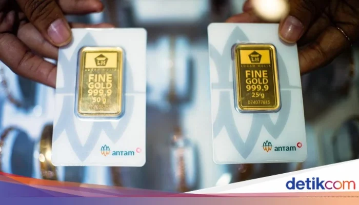 Harga Emas Antam Turun Rp10 Ribu, Cek Harga Emas Terbaru di Antam dan Pegadaian