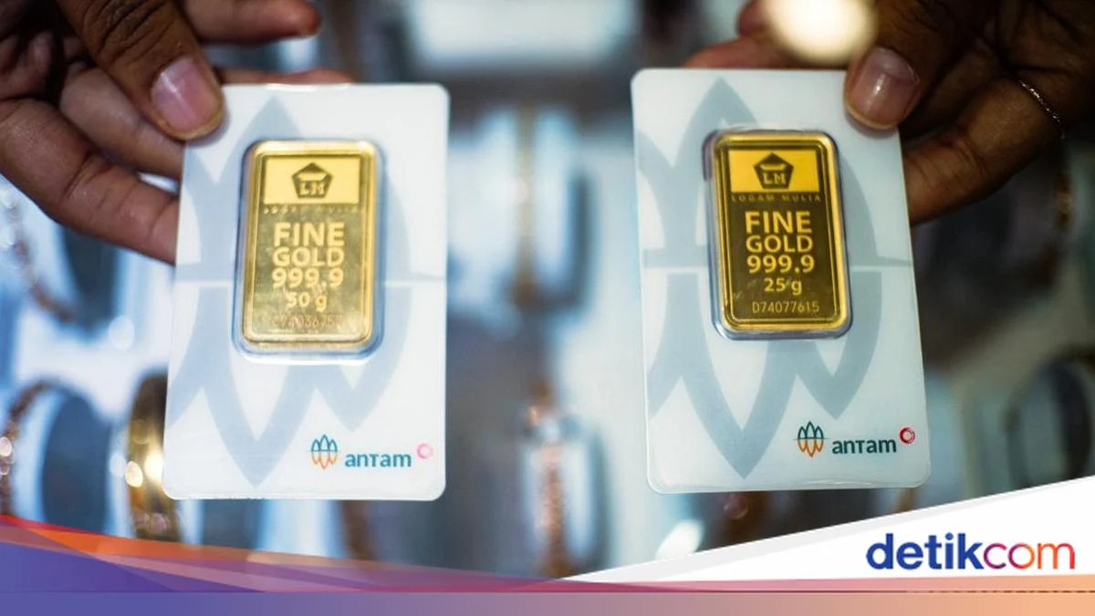Harga Emas Antam Turun Rp10 Ribu, Cek Harga Emas Terbaru di Antam dan Pegadaian
