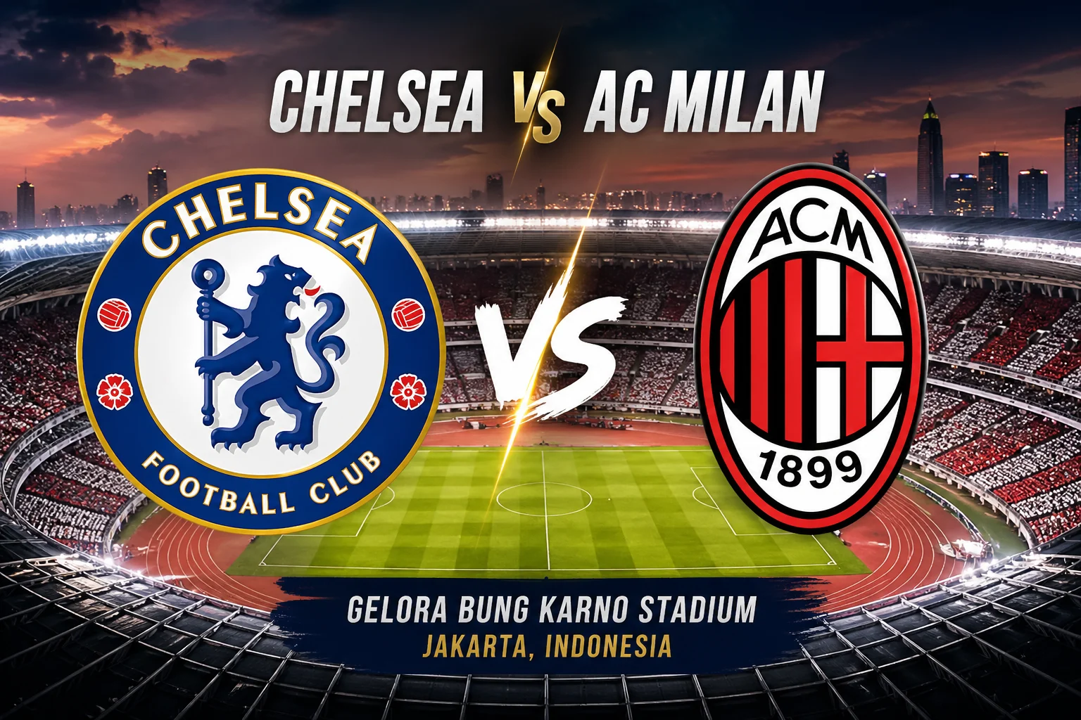 Harga Tiket Chelsea vs AC Milan di Jakarta Resmi Diumumkan, Simak Jadwal Penjualan Terakhir!