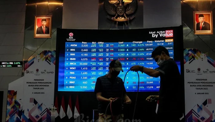 IHSG Ditutup Melemah, Saham ISAT dan BBCA Menguat