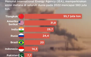 Indonesia Jadi Penyumbang Emisi Metana Terbesar Kedua di Asia Tenggara