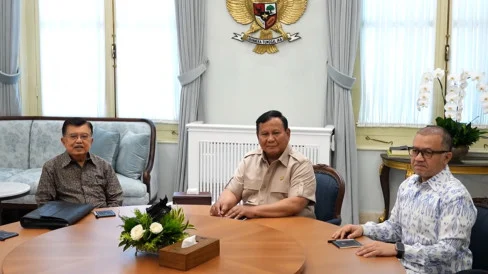 Jusuf Kalla Temui Presiden Prabowo, Bahas Investasi Energi Hijau hingga Rp70 Triliun