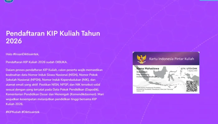 KIP Kuliah 2026: Pendaftaran dan Prospek Pendidikan Tinggi