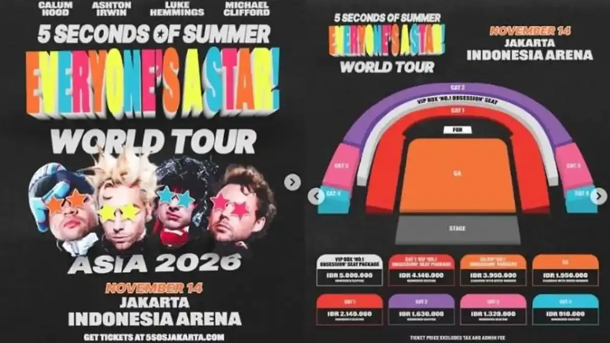 Konser Musik di Jakarta: iKON, 5SOS, dan Mayang Lucyana Sambut Penggemar