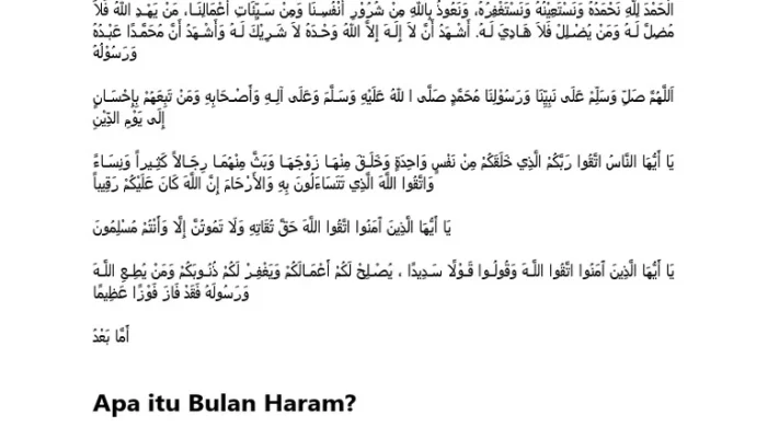 Memahami Keutamaan Bulan Muharram dan Makna Khutbah Jumat di Dalamnya