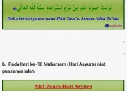 Niat Puasa 11 Muharram: Panduan Lengkap dan Keutamaannya