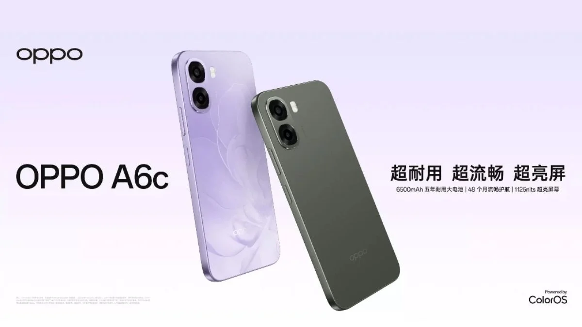 Oppo A6c: Ponsel dengan Baterai 7000mAh dan Kamera Telefoto 200MP