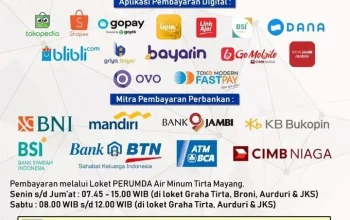 Pembayaran Rekening Air Tirta Mayang Kini Semakin Mudah Melalui Berbagai Kanal