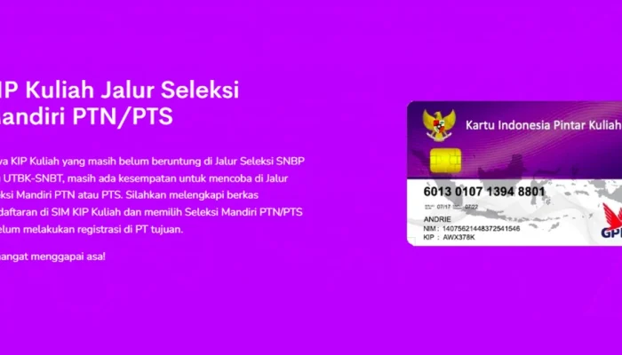 Pendaftaran KIP Kuliah 2026 Jalur Mandiri PTN dan PTS Dibuka, Simak Syarat dan Cara Daftar