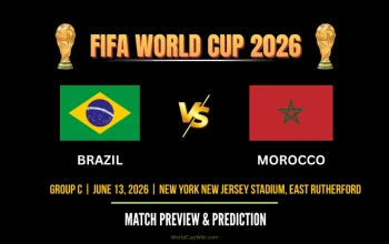 Pertandingan Seru Brazil vs Morocco di Piala Dunia 2026