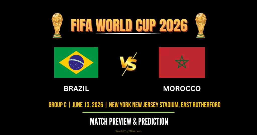 Pertandingan Seru Brazil vs Morocco di Piala Dunia 2026
