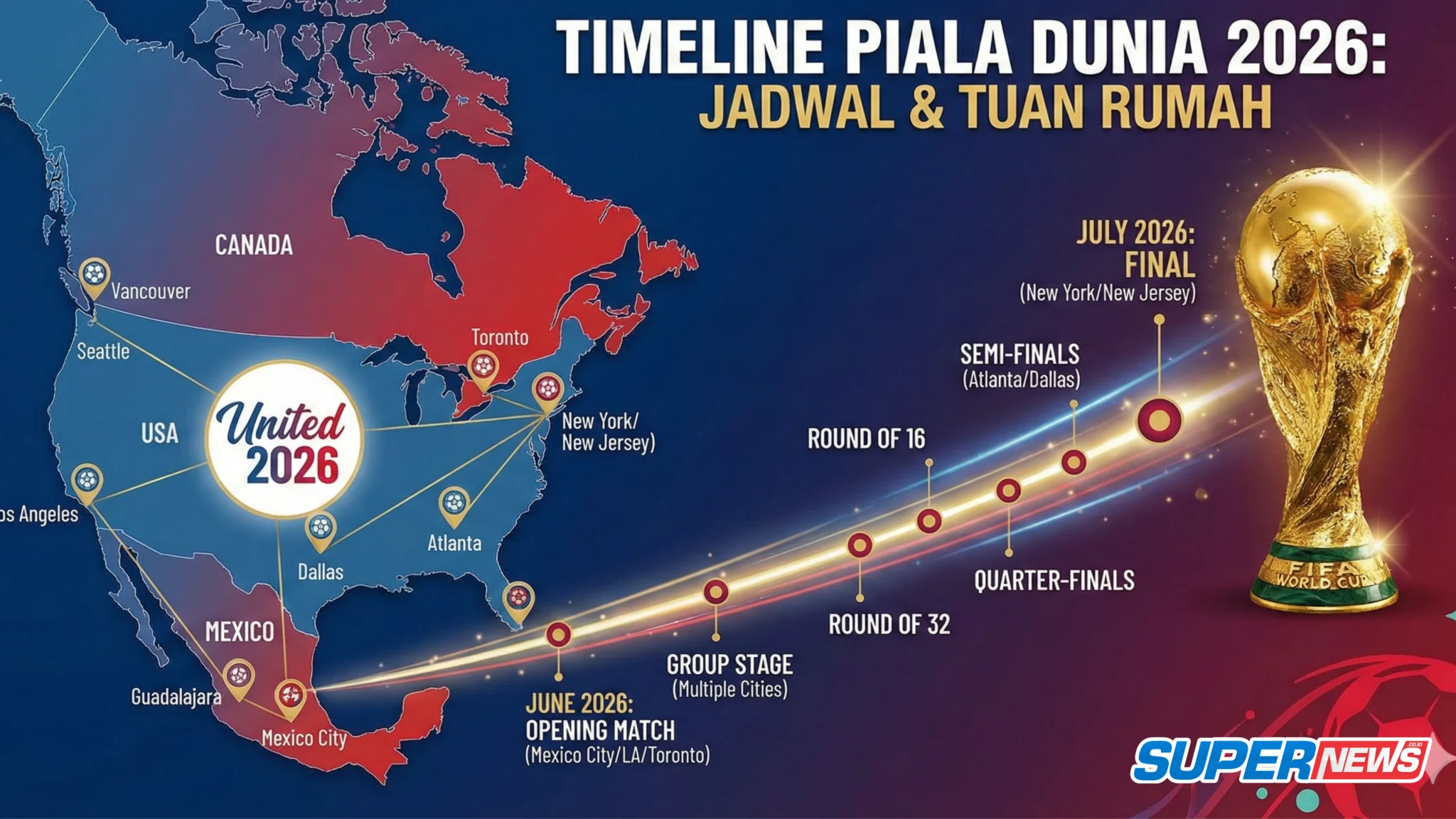 Piala Dunia 2026: Jadwal Pertandingan Hari Ini dan Hasil Terbaru