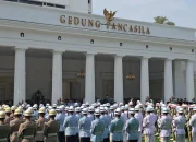 Prabowo Subianto Memimpin Upacara Hari Lahir Pancasila di Gedung Pancasila