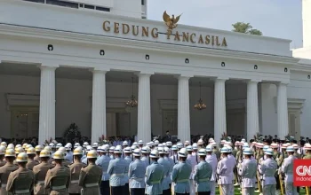 Prabowo Subianto Memimpin Upacara Hari Lahir Pancasila di Gedung Pancasila