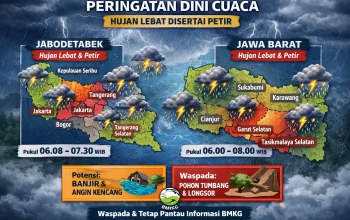 Prakiraan Cuaca 16 Mei 2026: Hujan Ringan di Papua Tengah dan Potensi Hujan di Jabodetabek
