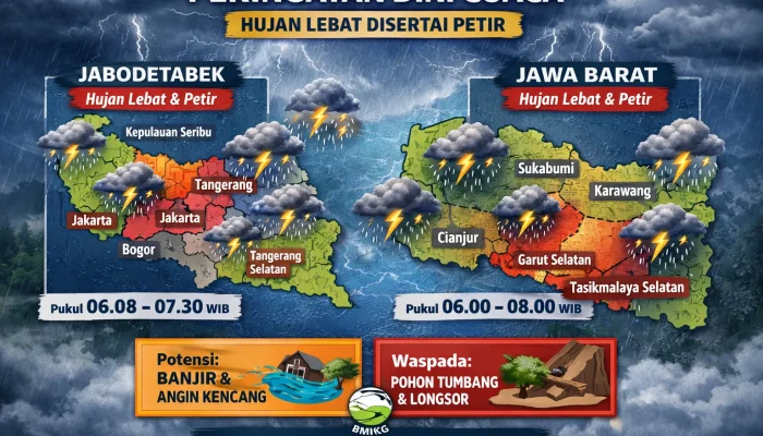Prakiraan Cuaca 16 Mei 2026: Hujan Ringan di Papua Tengah dan Potensi Hujan di Jabodetabek