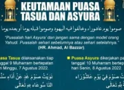 Puasa Tasua dan Asyura 2026: Jadwal, Niat, dan Keutamaan