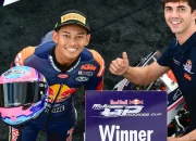 Veda Ega Pratama Ukir Sejarah di Red Bull Rookies Cup dan Moto3