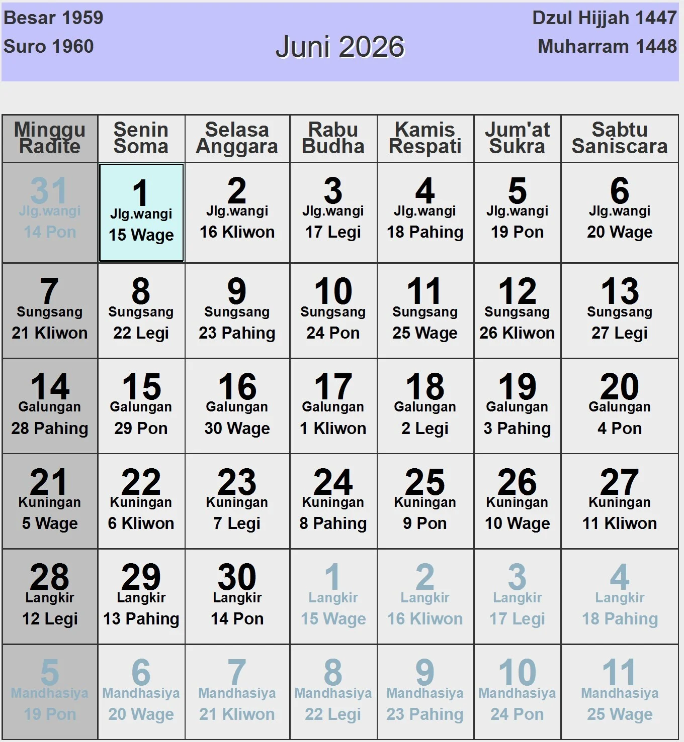 29 Juni: Mengenal Hari Asteroid Sedunia dan Kalender Jawa 2026