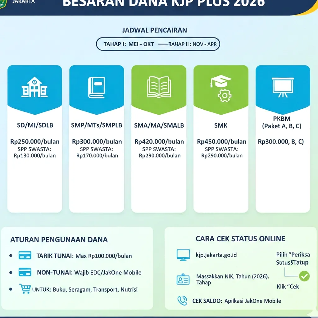 707.477 Siswa Terima KJP Plus Tahap 1 Tahun 2026: Ini Cara Mendapatkannya