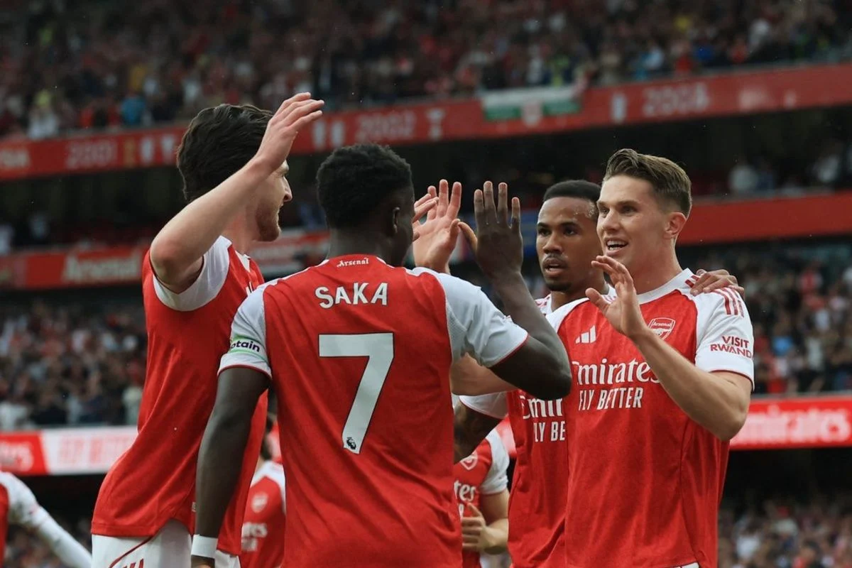 Arsenal Unggul 6 Poin Sementara dari Manchester City Setelah Gilas Fulham 3-0