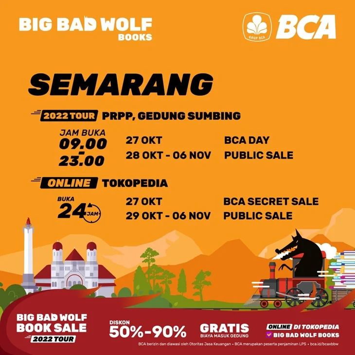 Big Bad Wolf Hadir di Semarang, Membawa Sejuta Buku untuk Meningkatkan Minat Baca