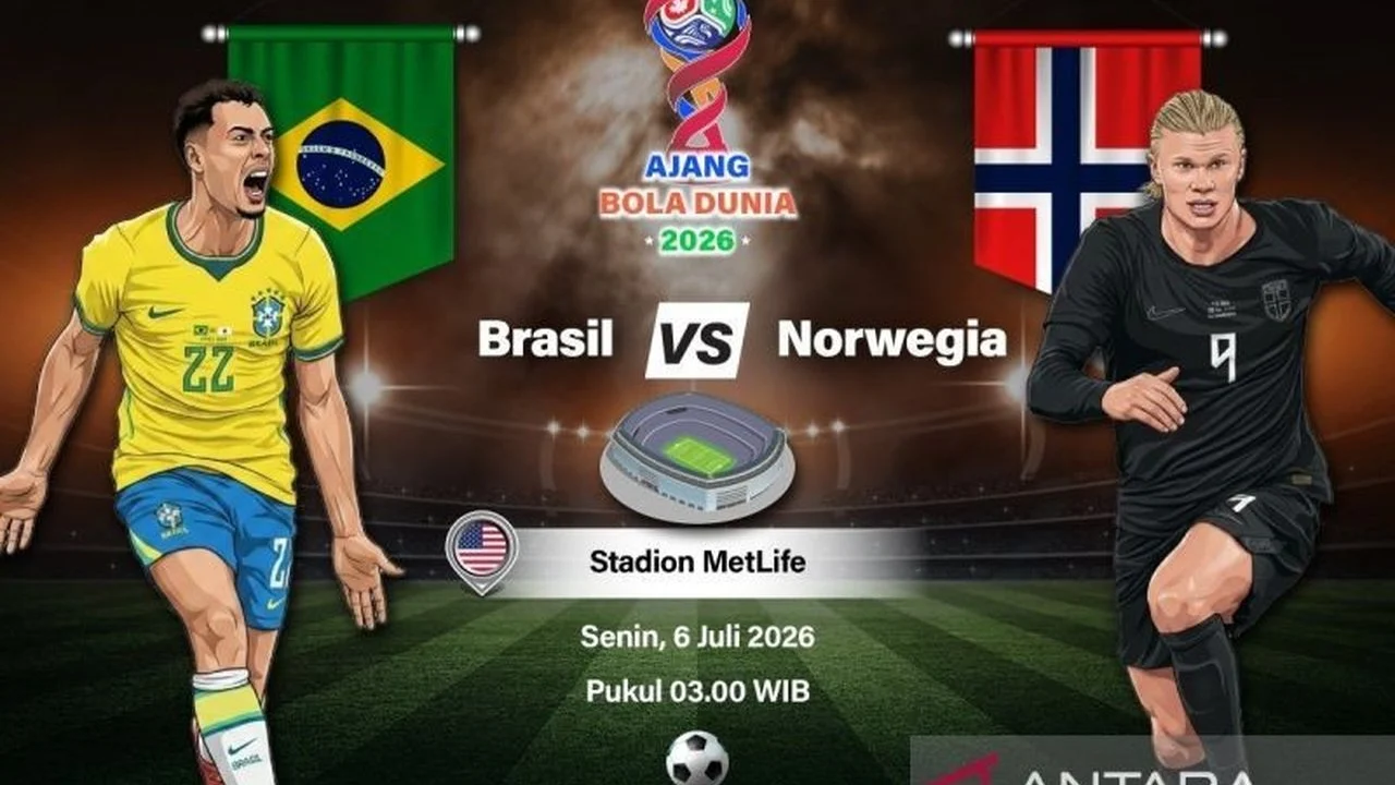 Brasil vs Norwegia di Piala Dunia 2026: Erling Haaland Jadi Pahlawan dengan Dua Gol