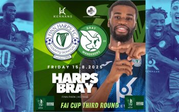 Bray Wanderers Menang Dramatis atas Finn Harps di FAI Cup