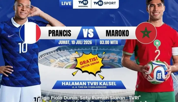 Cara Nonton Piala Dunia 2026: Prancis vs Maroko, Live Streaming dan TVRI
