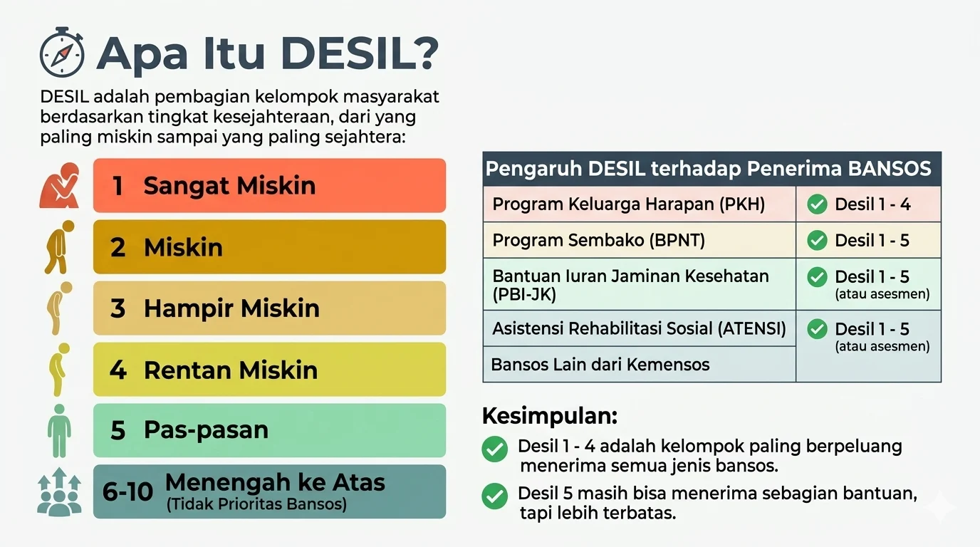 Cek Desil Bansos 2026: Pengertian, Cara Cek, dan Kategori Desil yang Berhak Menerima Bansos