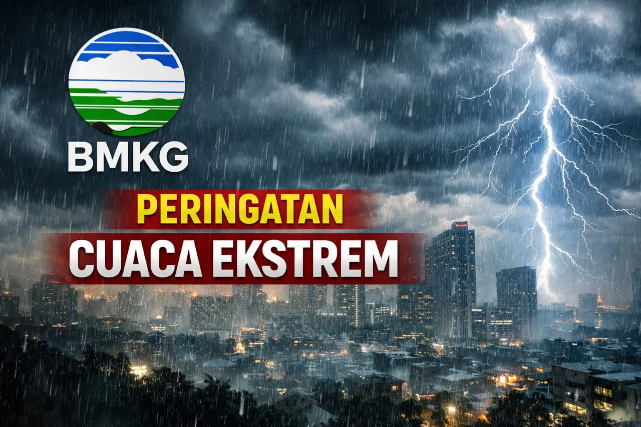 Cuaca Ekstrem Mengancam Indonesia: BMKG Peringatkan Potensi Hujan Petir dan Angin Kencang