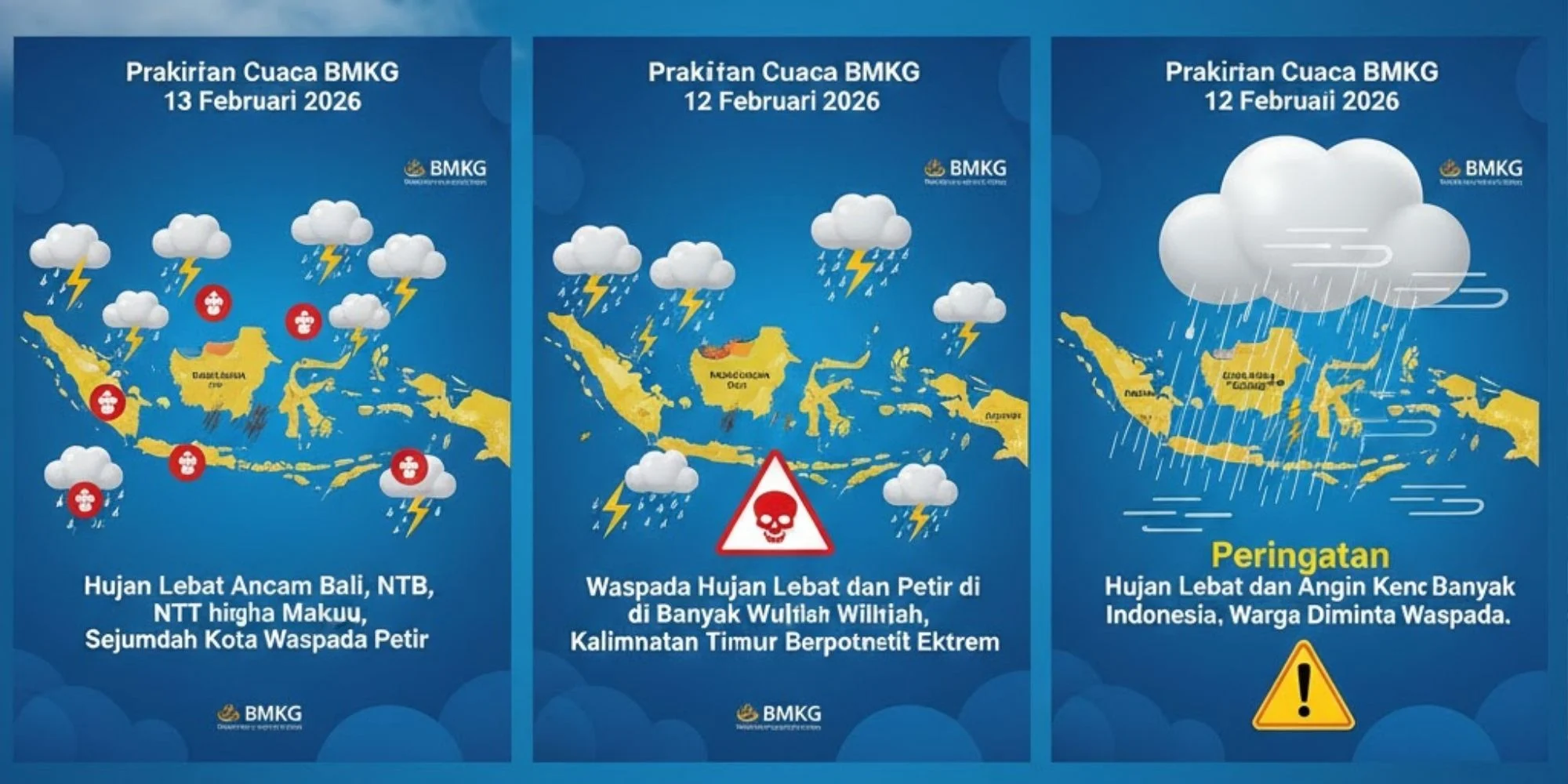 Cuaca Ekstrem Mengancam Indonesia: Hujan Lebat dan Angin Kencang Melanda Banyak Wilayah