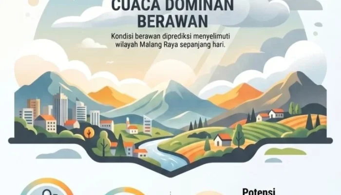 Cuaca Jawa Timur: Malang dan Batu Mengalami Suhu Udara yang Lebih Sejuk