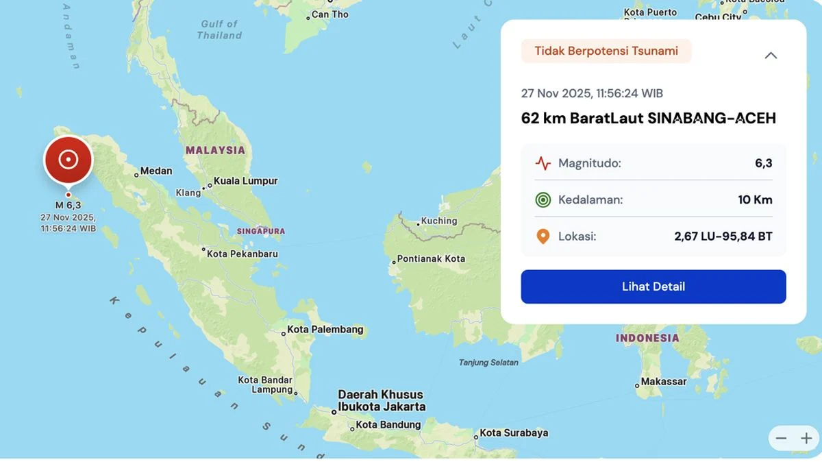 Gempa Bumi Mengguncang Berbagai Wilayah, Dari Aceh Hingga Sulawesi Utara