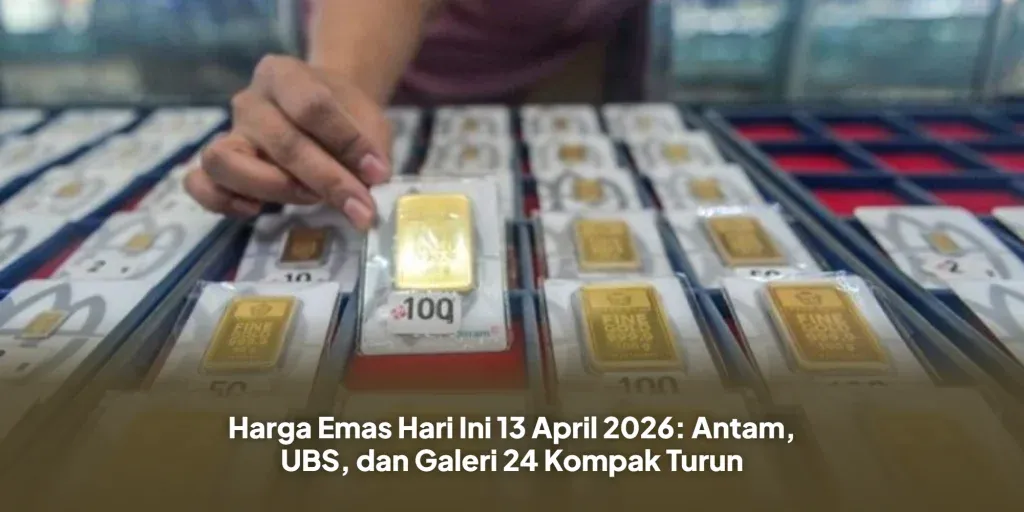 Harga Emas Antam dan Galeri 24 Turun, Ini Daftar Harga Emas Terbaru