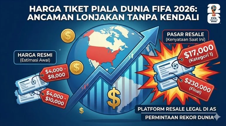 Harga Tiket Piala Dunia 2026 Turun Drastis, Apa Penyebabnya?