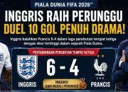 Inggris Raih Kemenangan Dramatis 6-4 Atas Prancis di Perebutan Tempat Ketiga Piala Dunia 2026