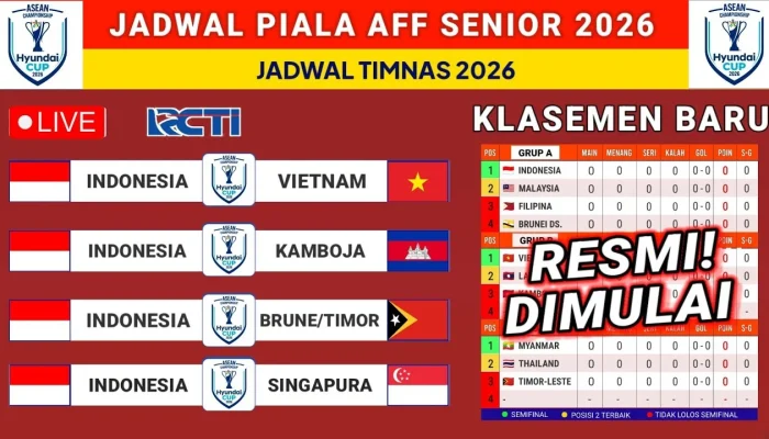 Jadwal AFF Senior 2026: Indonesia Siap Menghadapi Lawan-lawan Berat