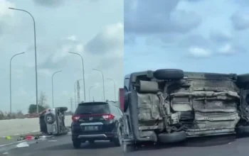 Kecelakaan Maut di Tol Jagorawi: Mobil SUV Terguling Setelah Menabrak BYD
