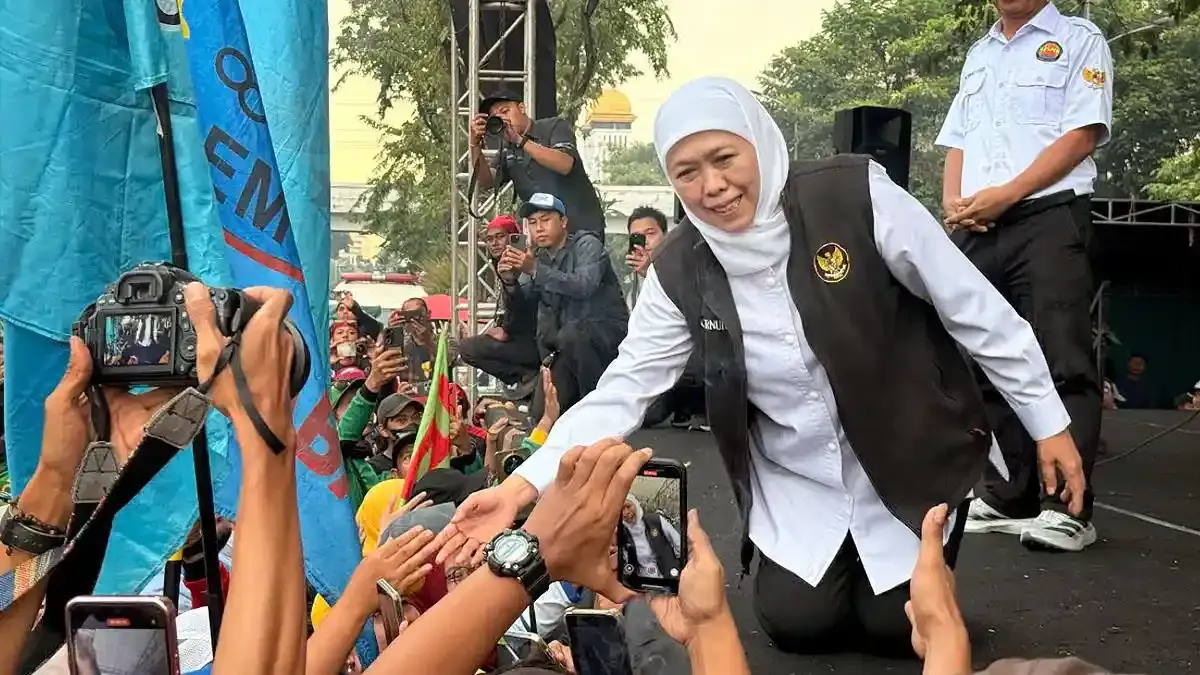 Khofifah Kabulkan Tuntutan Buruh, Trans Jatim Bakal Layani Pasuruan Raya