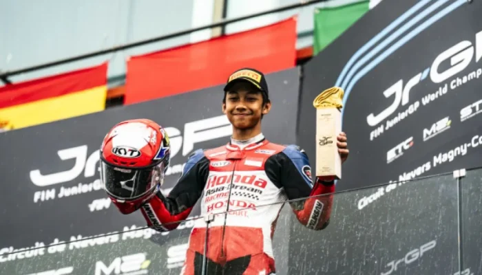 Kiandra Ramadhipa Siap Menghadapi Balapan Moto3 Junior di Jerez